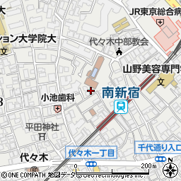 クレスト代々木周辺の地図