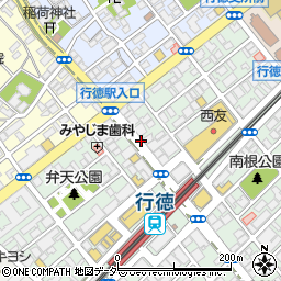 行徳駅前パーキングチケット１周辺の地図