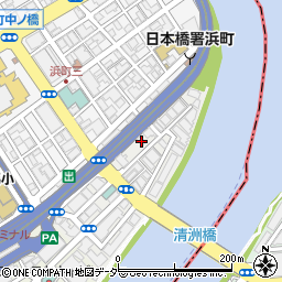 東京都中央区日本橋中洲11-11周辺の地図