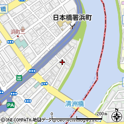 東京都中央区日本橋中洲10-4周辺の地図