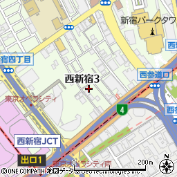 Ｇｌａｎｚ西新宿周辺の地図