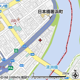 東京都中央区日本橋中洲11-10周辺の地図