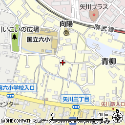 東京都国立市谷保6764-1周辺の地図