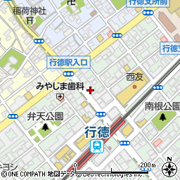 餃子の王将 行徳駅前店周辺の地図