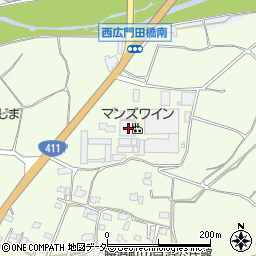 山梨県甲州市勝沼町山400-1周辺の地図