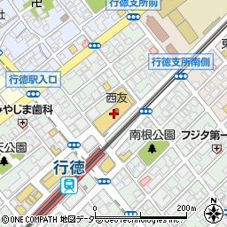西友行徳店周辺の地図