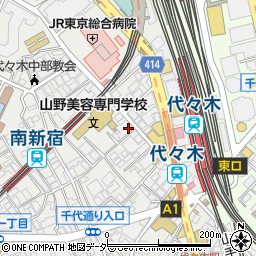 東京都渋谷区代々木1丁目54-2周辺の地図