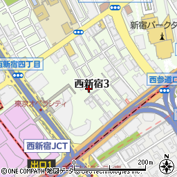 ＮＰＣ２４Ｈ西新宿３丁目第５パーキング周辺の地図