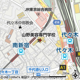 東京都渋谷区代々木1丁目53-1周辺の地図