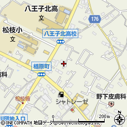 東京都八王子市楢原町552周辺の地図