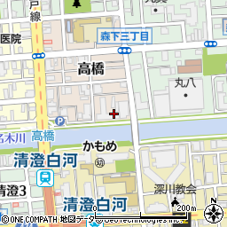 東京都江東区高橋5周辺の地図
