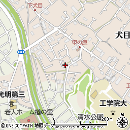 東京都八王子市犬目町121周辺の地図
