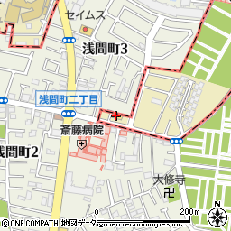 ファミリーマート小金井浅間山通り店周辺の地図