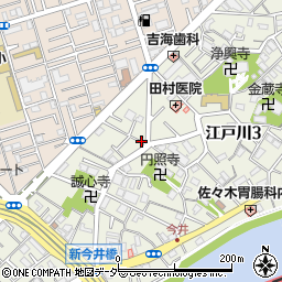 東京都江戸川区江戸川3丁目周辺の地図