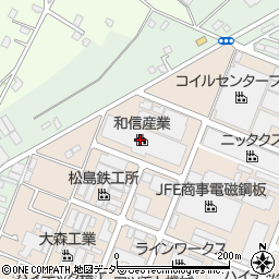 和信産業株式会社　千葉工場周辺の地図