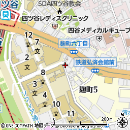 パークジャパン麹町第２駐車場周辺の地図