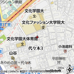 東京都渋谷区代々木3丁目14-13周辺の地図