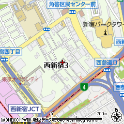 ガラス屋さん２４　東京都・新宿区店周辺の地図
