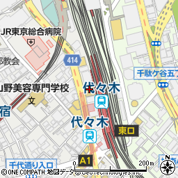 東京スクールオブビジネス代々木周辺の地図
