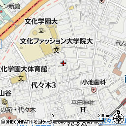 東京都渋谷区代々木3丁目15-13周辺の地図