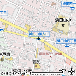 浜田山駅入口周辺の地図