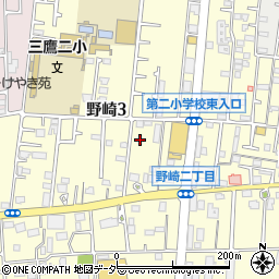 東京都三鷹市野崎周辺の地図