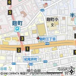 東京都千代田区麹町3丁目周辺の地図