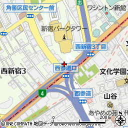 松屋 西新宿3丁目店周辺の地図
