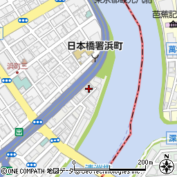東京都中央区日本橋中洲12-8周辺の地図