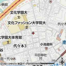 東京都渋谷区代々木3丁目16-10周辺の地図