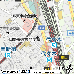 東京都渋谷区代々木1丁目58-5周辺の地図