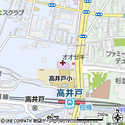 高井戸スイムクラブ周辺の地図