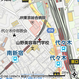 東京都渋谷区代々木1丁目58-11周辺の地図