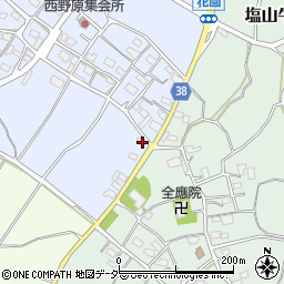 山梨県甲州市塩山西野原1周辺の地図