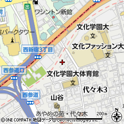 東京都渋谷区代々木3丁目29周辺の地図