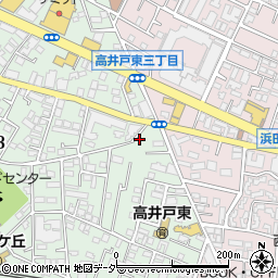 高井戸正用公園トイレ周辺の地図