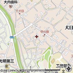 東京都八王子市犬目町124周辺の地図