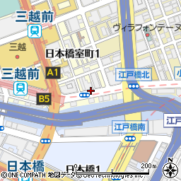 日本橋室町１丁目パーキングメーター１周辺の地図