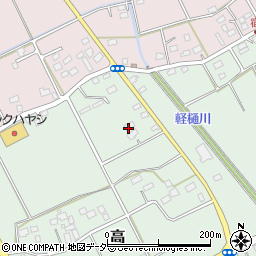 千葉県匝瑳市高554周辺の地図