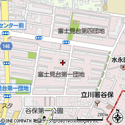 ＵＲ都市機構国立富士見台第一団地１－１５号棟周辺の地図
