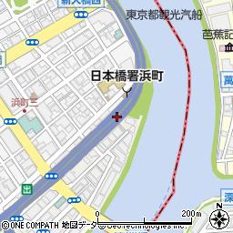 東京都中央区日本橋中洲13周辺の地図