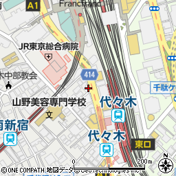 東京都渋谷区代々木1丁目58-3周辺の地図