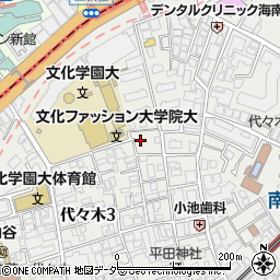 東京都渋谷区代々木3丁目17-8周辺の地図