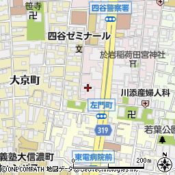 東京都新宿区左門町22周辺の地図