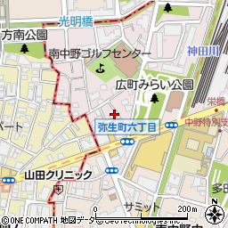東京都中野区弥生町6丁目10-5周辺の地図