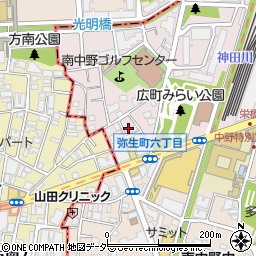 東京都中野区弥生町6丁目10-3周辺の地図