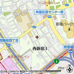 ＮＰＣ２４Ｈ西新宿３丁目第１パーキング周辺の地図