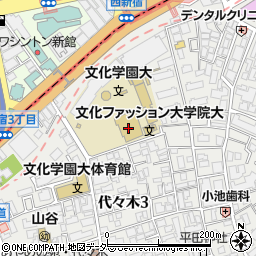 文化学園　遠藤記念館大ホール周辺の地図