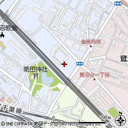 防衛省津田沼宿舎周辺の地図