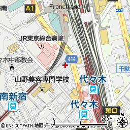 東京都渋谷区代々木1丁目58-16周辺の地図